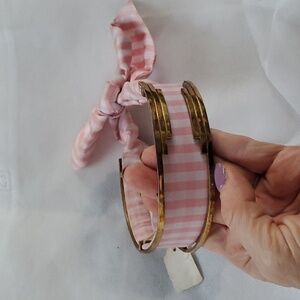 Pink Striped scarf Necklace choker - Women Jewelry